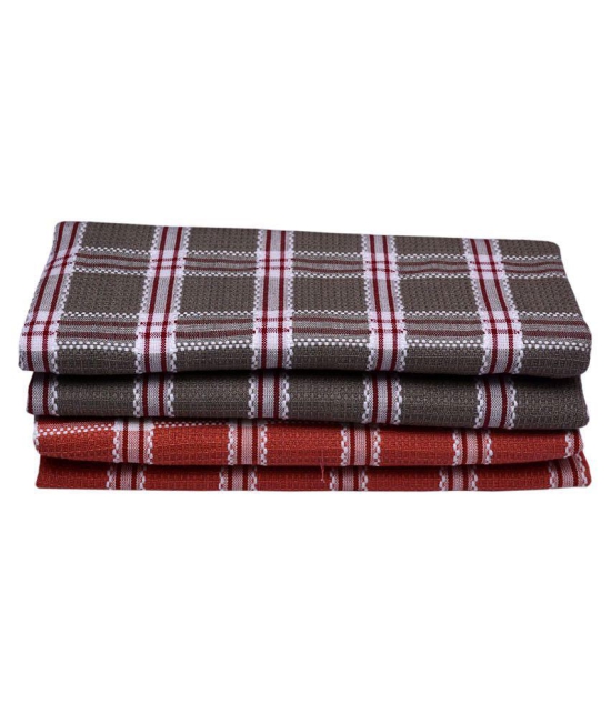 Akhil Set of 4 Cotton Bath Towel Multi - Multi