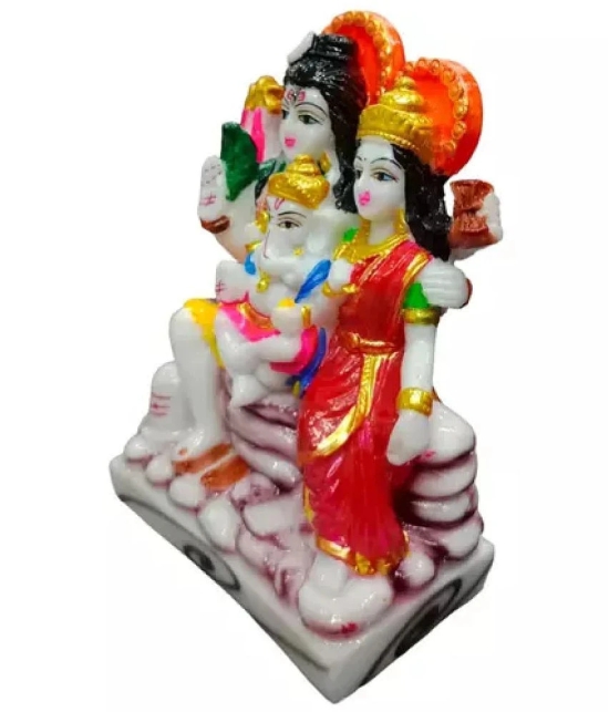 PAYSTORE Resin Shiv Family Idol ( 15 cm )