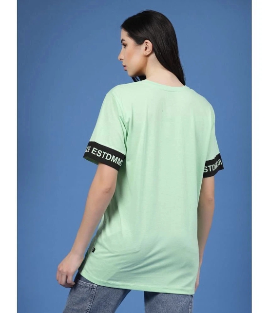 Rigo - Mint Green Cotton Loose Fit Womens T-Shirt ( Pack of 1 ) - None