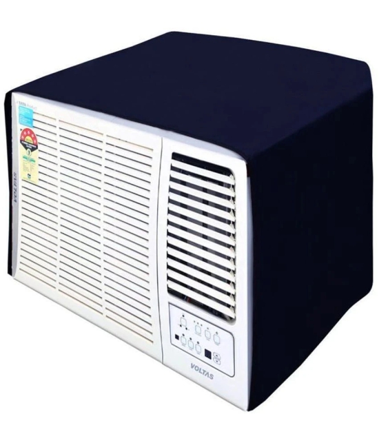 EmmEmm Single Polyester Blue AC Cover for 1.5 Ton Window AC