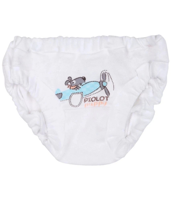 GIRLS PANTY PRINTED WHITE PACK OF 6 - None