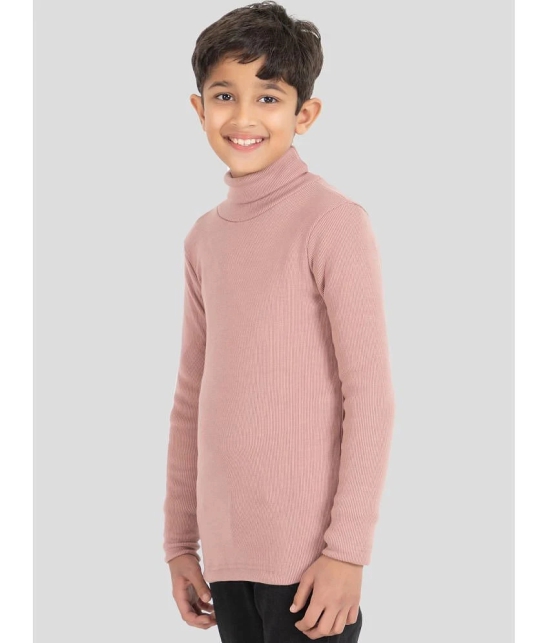 YHA - Pink Woollen Blend Boys Pullover Sweaters ( Pack of 1 ) - None