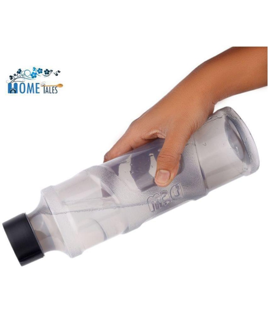 HOMETALES Dew Grey Fridge Water Bottle 1000 mL ( Set of 6 ) - Grey