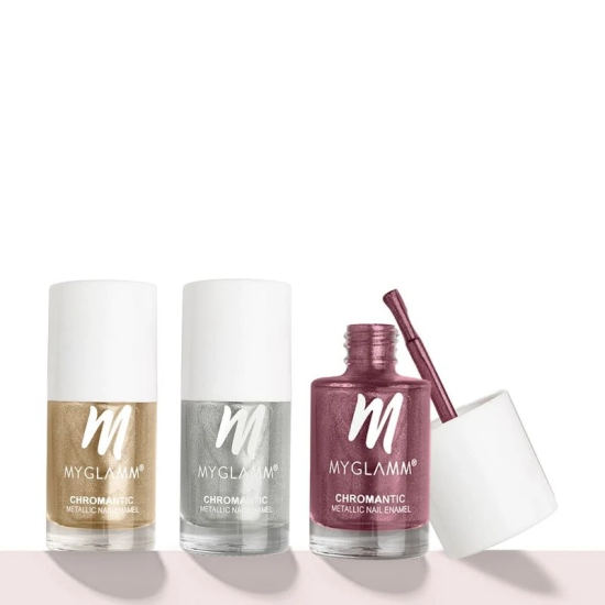 MyGlamm Chromantic Metallic Nail Enamel Pack of 2