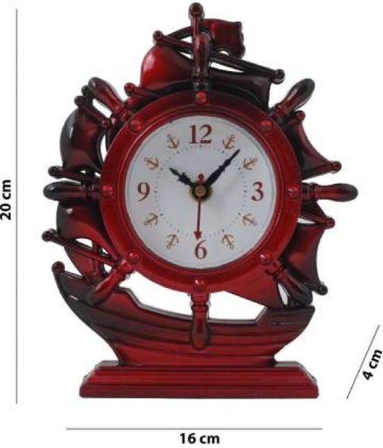 Sigaram Analog Plastic Table Clock - Pack of 1