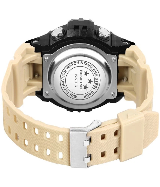 Hala Beige Resin Digital Mens Watch