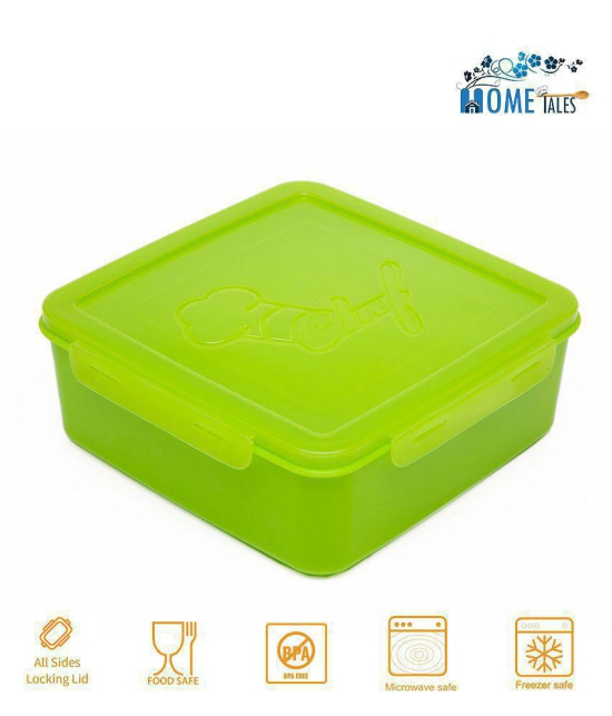 HOMETALES Multi-Purpose Container 2500ml, 2000ml, 1000ml, 500ml,Green (4U) - Green