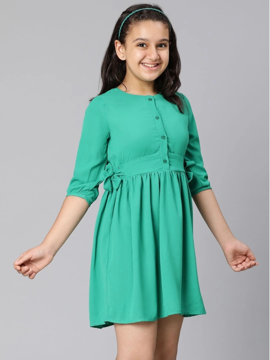 Oxolloxo Green Satin Dress