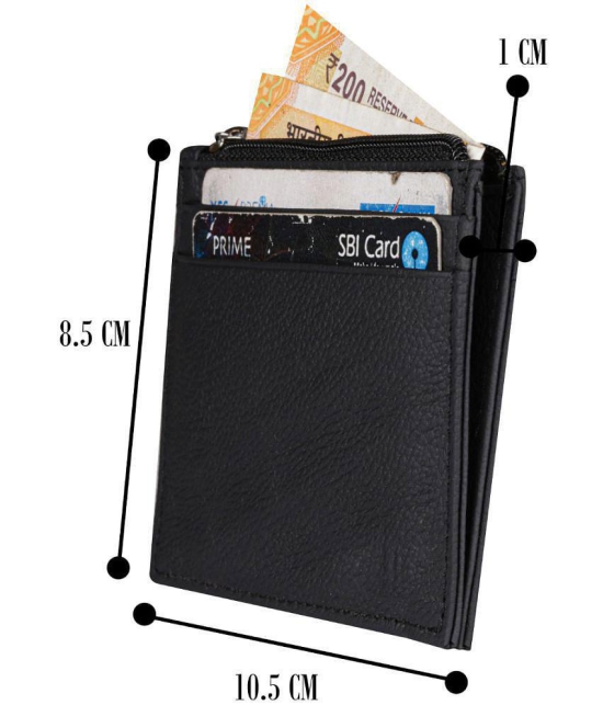 Tough - Leather Card Holder ( Pack of 1 ) - Black