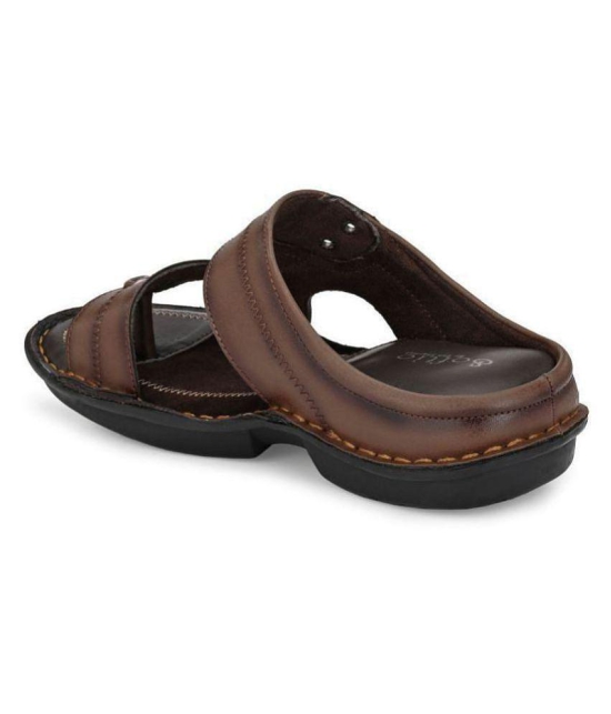 softio Brown Flip Flops - 7