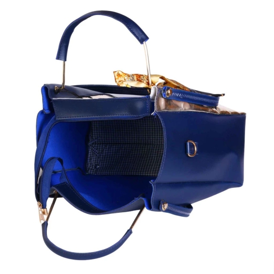 Blue and Cream Hand Bag Collection