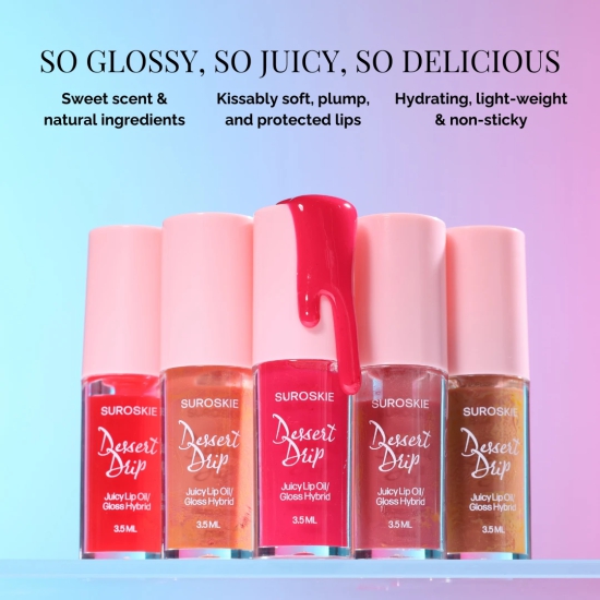 Dessert Drip Lip Oil/ Lip Gloss-Crepe Care