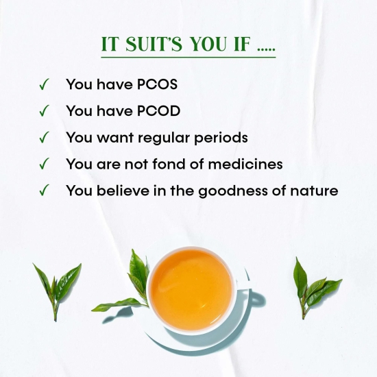 Oraah PCOS PCOD TEA Kashmiri Kahwa Flavour-PCOS/PCOD Tea + Hemoglobin Booster