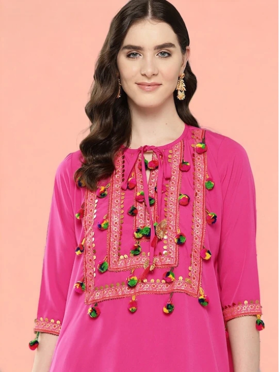 Embroidered Kurta With Trouser