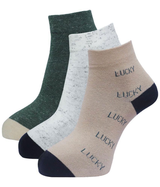 Dollar - Multicolor Cotton Women's Ankle Length Socks ( Pack of 3 ) - None