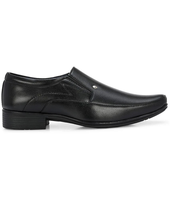 Leeport Black Mens Mocassin Formal Shoes - None