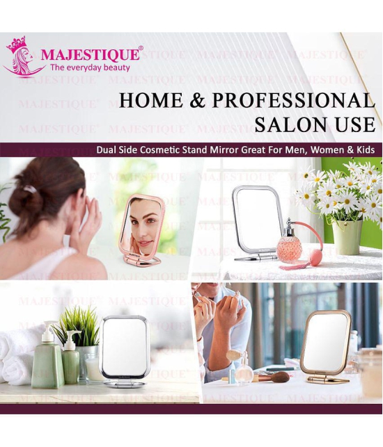 MAJESTIQUE Dual Sided Square Compact Mirror