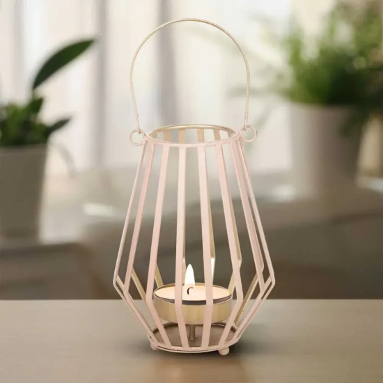 Conical Wire Lantern Green