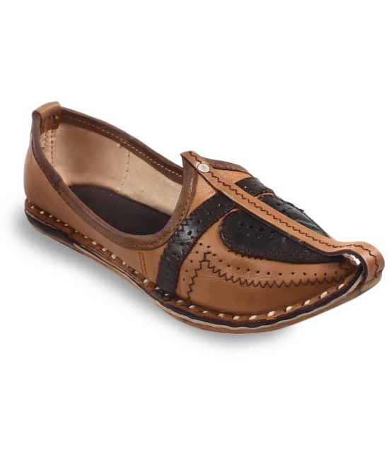 Apratim Brown Mens Jutti - None