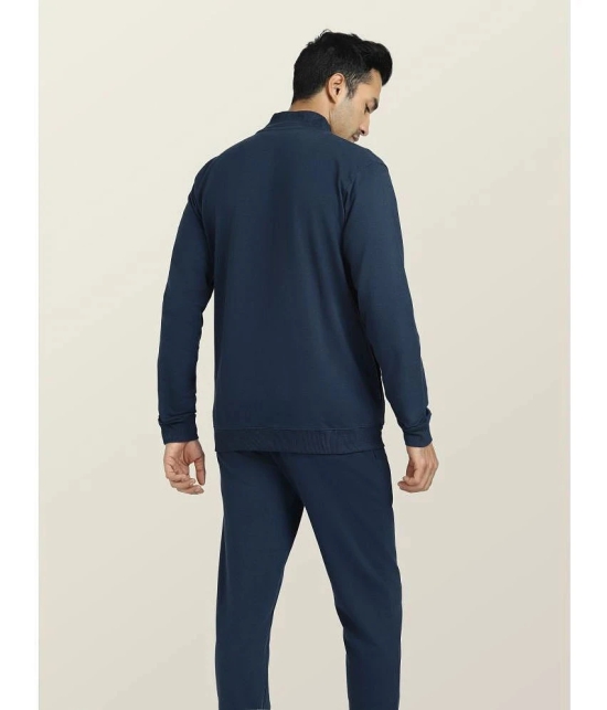 XYXX - Blue Cotton Blend Regular Fit Mens Tracksuit ( Pack of 1 ) - XL