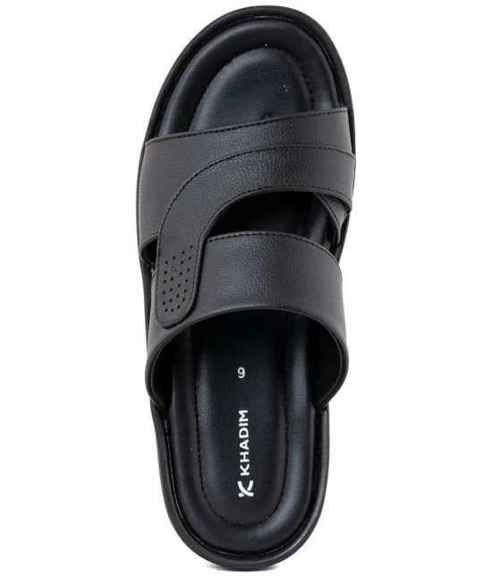 KHADIM - Black Mens Sandals - None