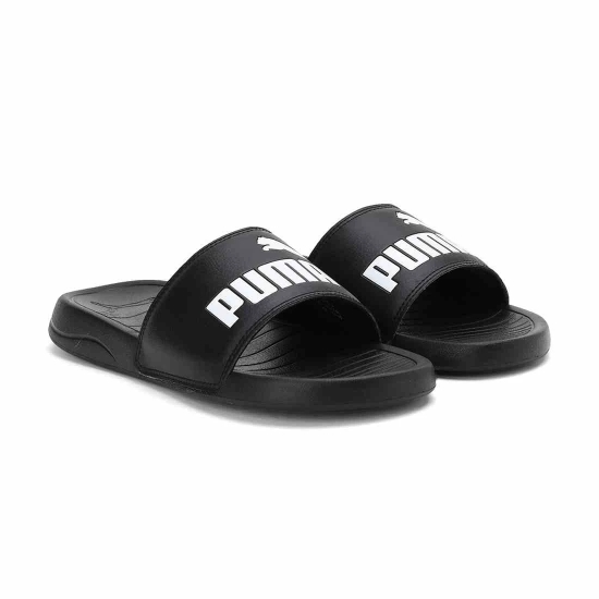 PUMA BLACK UNISEX POPCAT 20 RES SLIDES