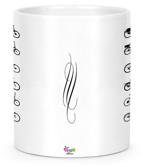 Idream Quote Printed Ceramic Coffee Mug 1 Pcs 330 mL - White