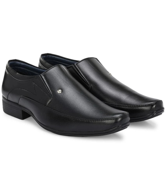 Leeport Black Mens Mocassin Formal Shoes - None