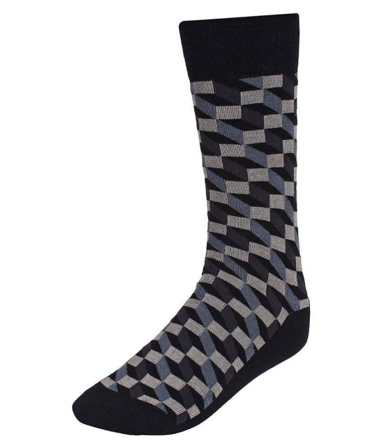 Creature - Cotton Men's Printed Multicolor Full Length Socks ( Pack of 3 ) - Blue