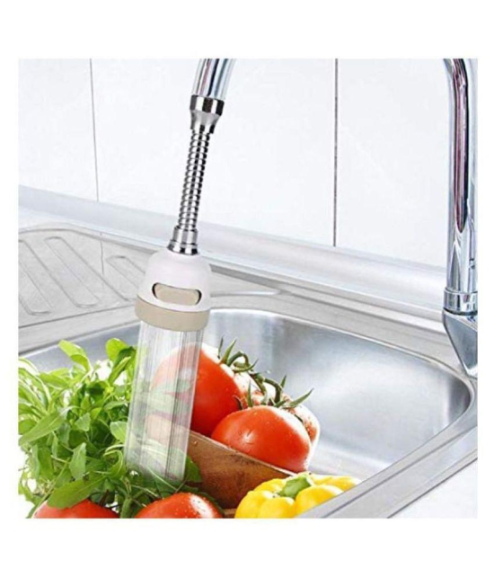 Gatih 360 Â° Chrome Finish Bubbler Saving Water Faucet Plastic(ABS) Health Faucet (Water Sprayer)