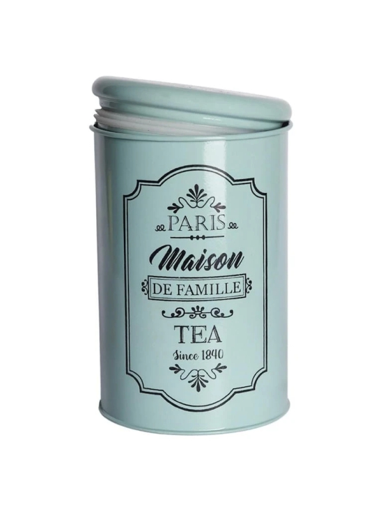 Metal Tea Jar - Green, 900 Ml