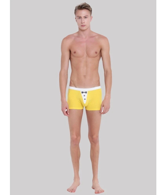 La Intimo - Yellow LITR005 Cotton Blend Mens Trunks ( Pack of 1 ) - None