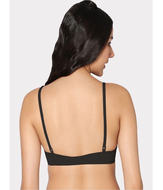 IN CARE LINGERIE - Black Cotton Lightly Padded Women's T-Shirt Bra ( Pack of 1 ) - None