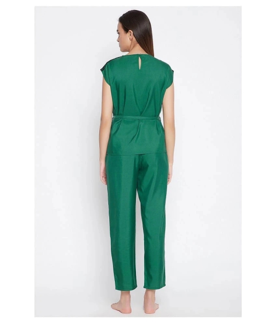 Clovia Rayon Nightsuit Sets - Green Pack of 2 - L