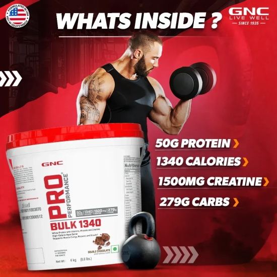 GNC Pro Performance Powder Bulk 1340 4 KG Double Chocolate