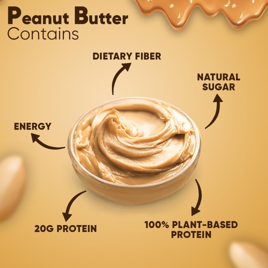 Fitspire Fit 100% Roasted Peanuts Butter Delicious Choco Cookie Crunch Flavor for Kids & Adults - 340gm