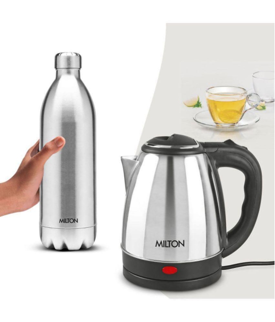 Milton Kettle 2.0, Duo 1800 2 Liter 1500 Watt Stainless Steel Electric Kettle