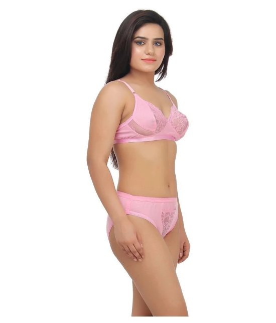 TCG Multi Color Cotton Lycra Bra & Panty Set - 38