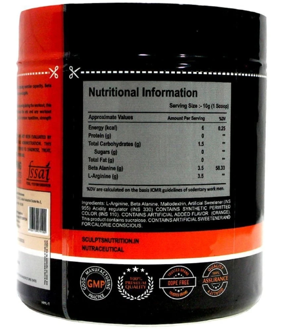 Sculpts Nutrition Pre-Post Workout 300 gm