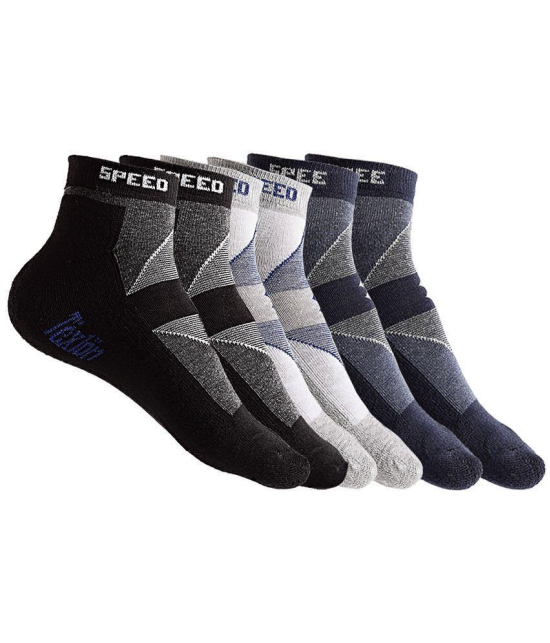 Texlon - Multicolor Terry Men's Low Cut Socks ( Pack of 3 ) - Multicolor