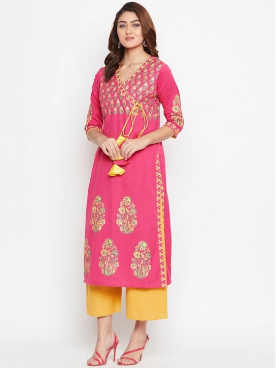 Women Pink Ethnic Motifs Printed Kurta