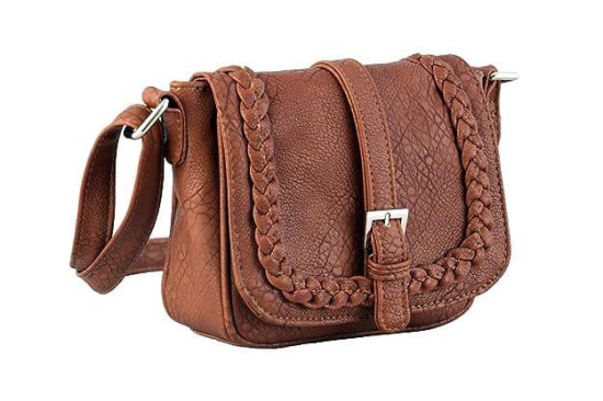 Lychee bags Women's Beige PU Sling Bag ( Maroon)