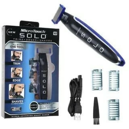 Micro Touch Solo Beard Trimmer for Men – Precision Grooming with 3 Trimming Combs