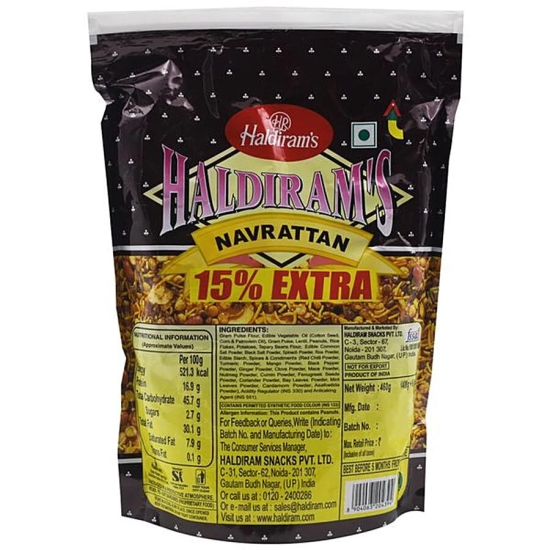 Haldiram's Navrattan Namkeen, 400 G Pouch