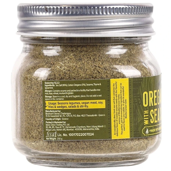 Urban Platter Oregano Seasoning with Sea Salt & Sesame, 250g (Greek Sea Salt, Mediterranean Herb, Season Vegetables)