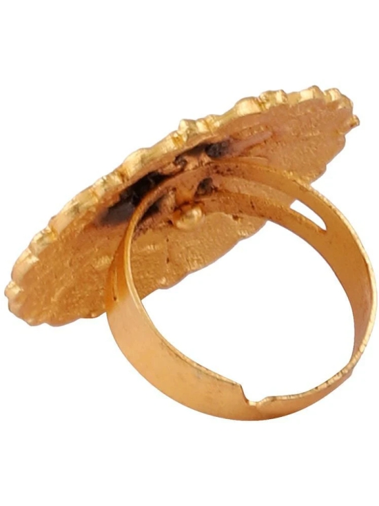 Bhagya Lakshmi Golden Golden Ring ( Pack of 1 ) - None