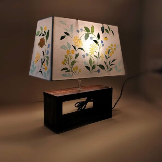 Rectangle Table Lamp - Yarrow Lamp Shade