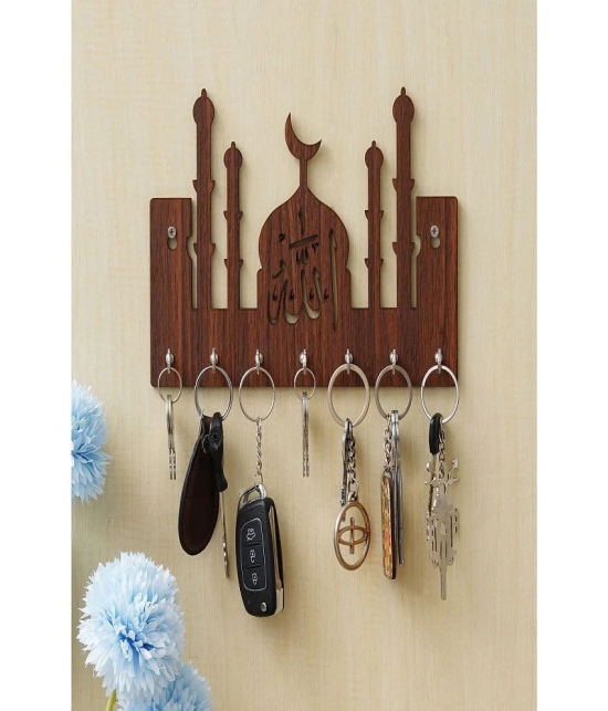 JaipurCrafts Brown Wood Key Holder - Pack of 1