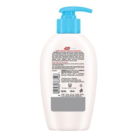 Lifebuoy Cool Fresh Handwash - Activ Silver Formula, Germ Protection, 190 Ml Pump