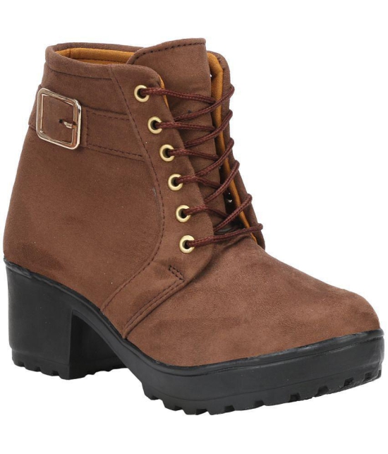 Commander - Brown Women''s Ankle Length Boots - None